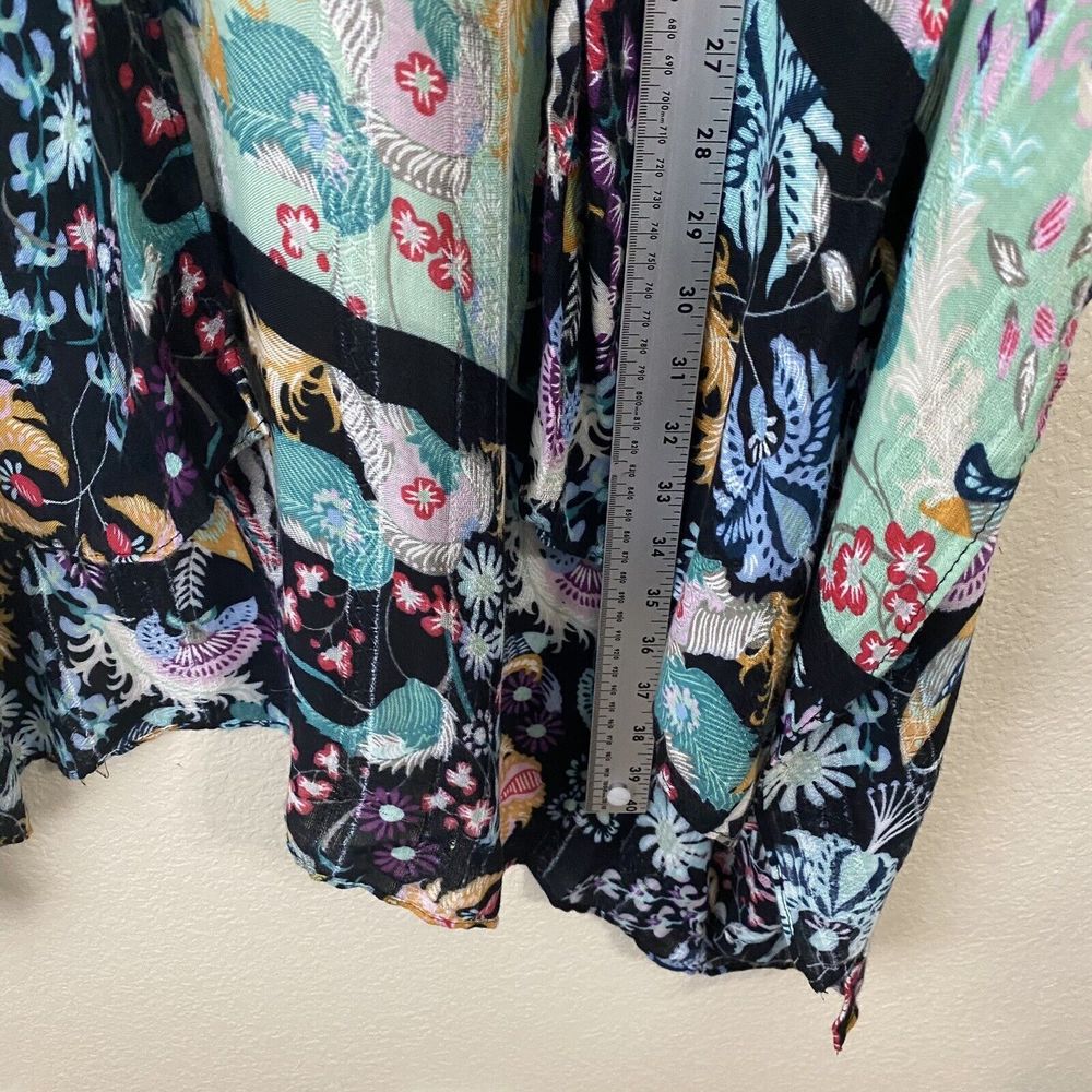 Angie Kimono Wrap Cardigan Womens One Size Floral Paisley Printed - Picture 6 of 7